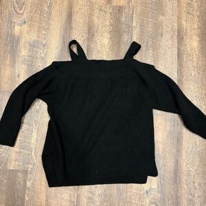 Black Off-the-Shoulder Sweater